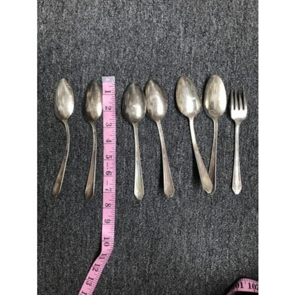 William A Rogers imperial silver co Vintage 1939 Flatware 7-Piece - Picture 7 of 11